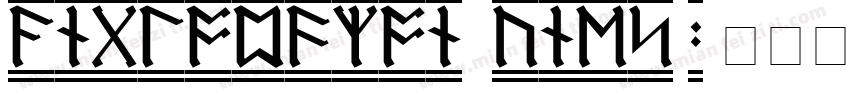 AngloSaxon Runes 2字体转换